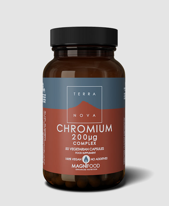 TERRANOVA Chromium 200µg Complex – suport natural pentru metabolismul glucozei