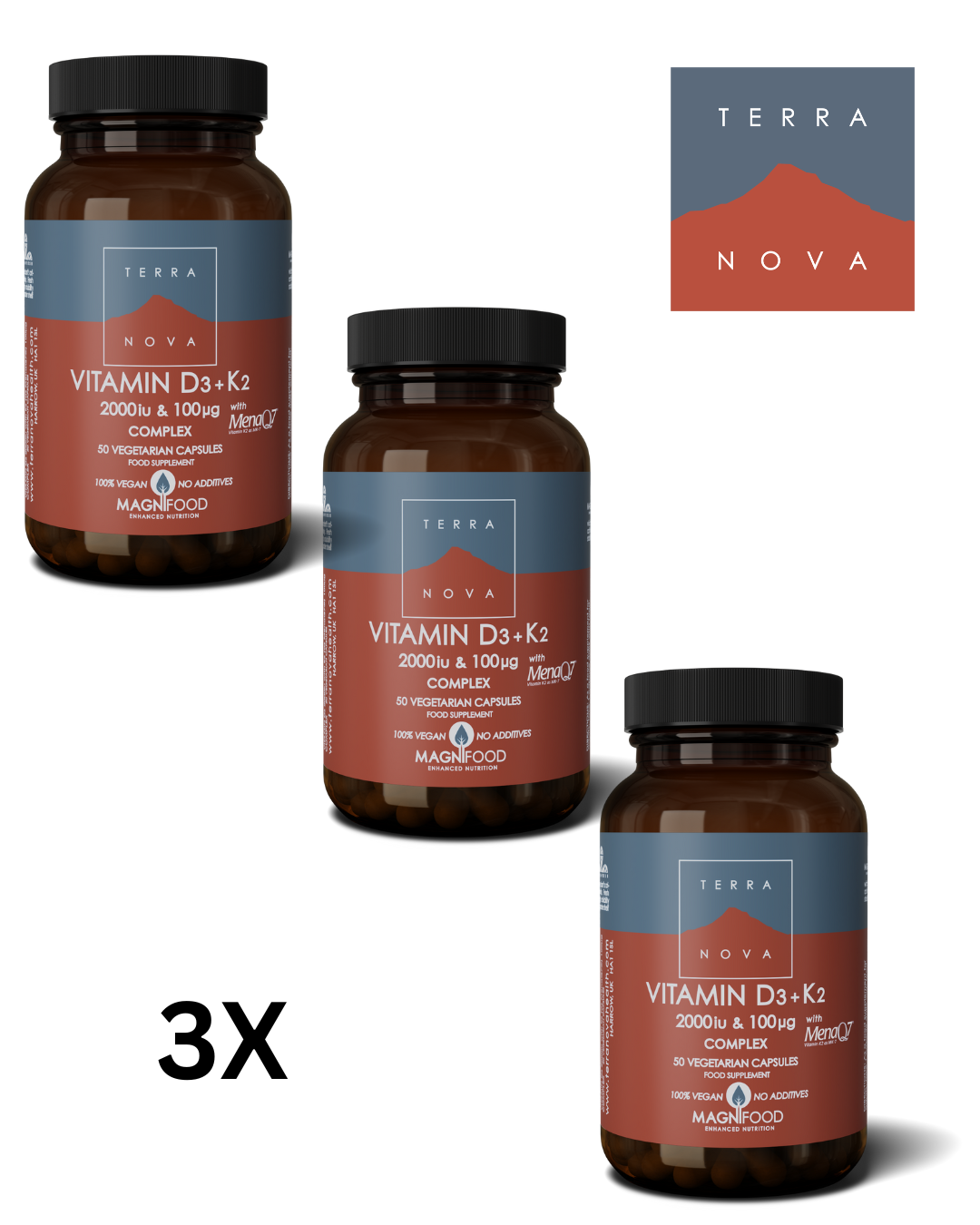 TERRANOVA Vitamin D3 2000iu & Vit K2