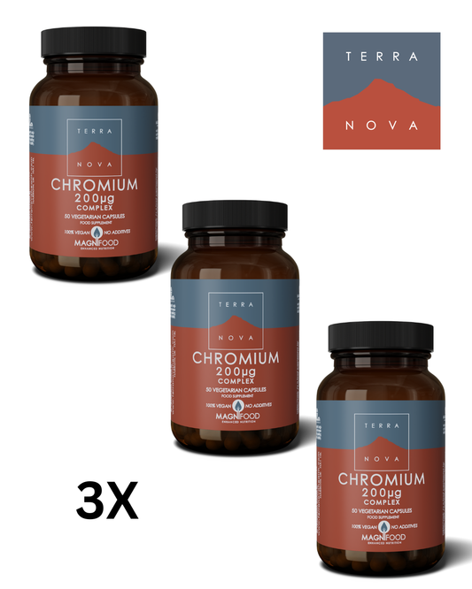 TERRANOVA Chromium 200µg Complex – suport natural pentru metabolismul glucozei