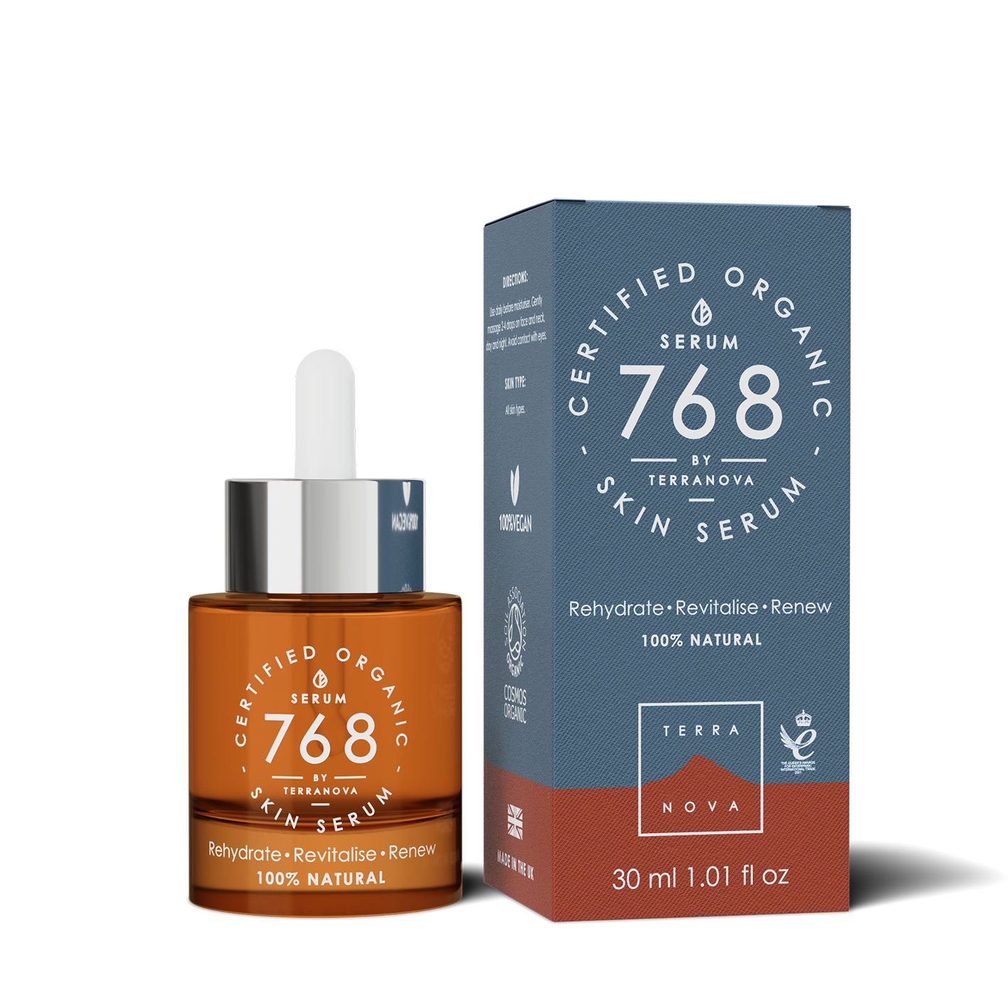 TERRANOVA Organic Skin Serum No768 – ser de față hidratant