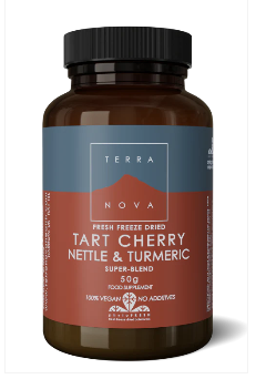 TERRANOVA TART CHERRY, NETTLE & TURMERIC SUPER BLEND POWDER / 50 de grame